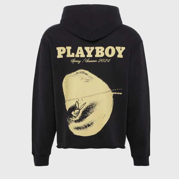 Tops - NWT Homme + Femme "Playboy" Hoodie - Black MEDIUM